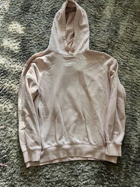 Nike Pale cream Hoodie with White Swoosh